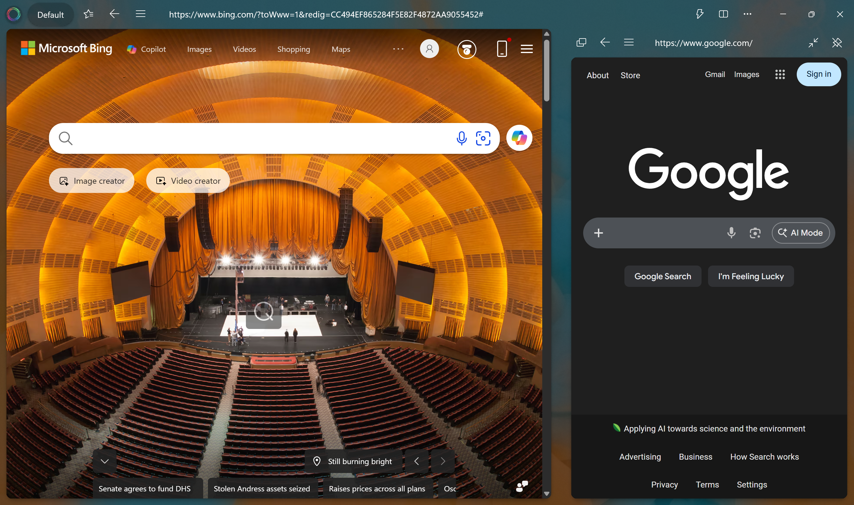 Pan Browser Split Screen