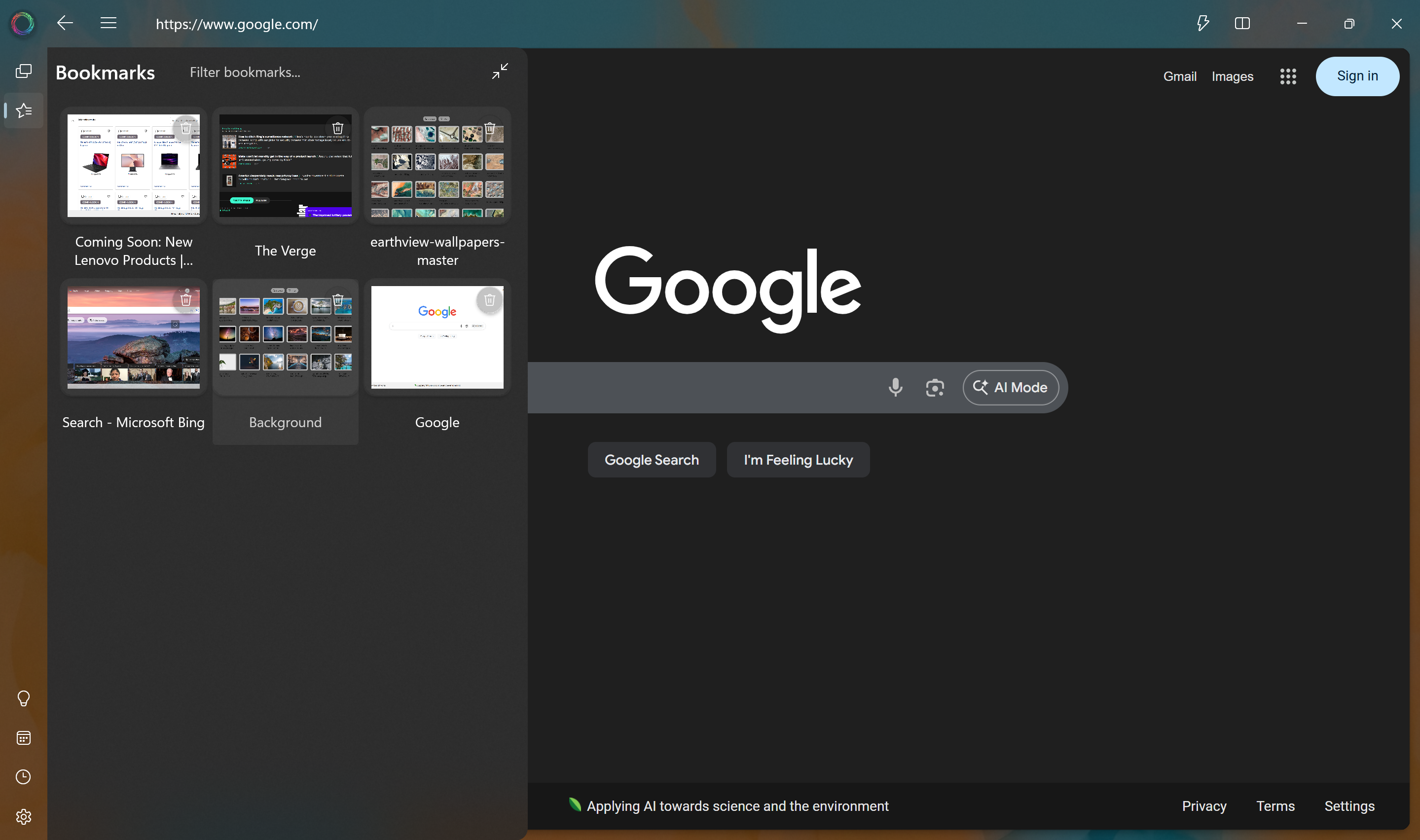 Visual bookmarks